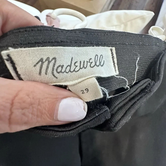 MADEWELL BLACK FRASER DEMI BOOT PONTE BLACK PANTS SIZE 29 1326 - Picture 7 of 14